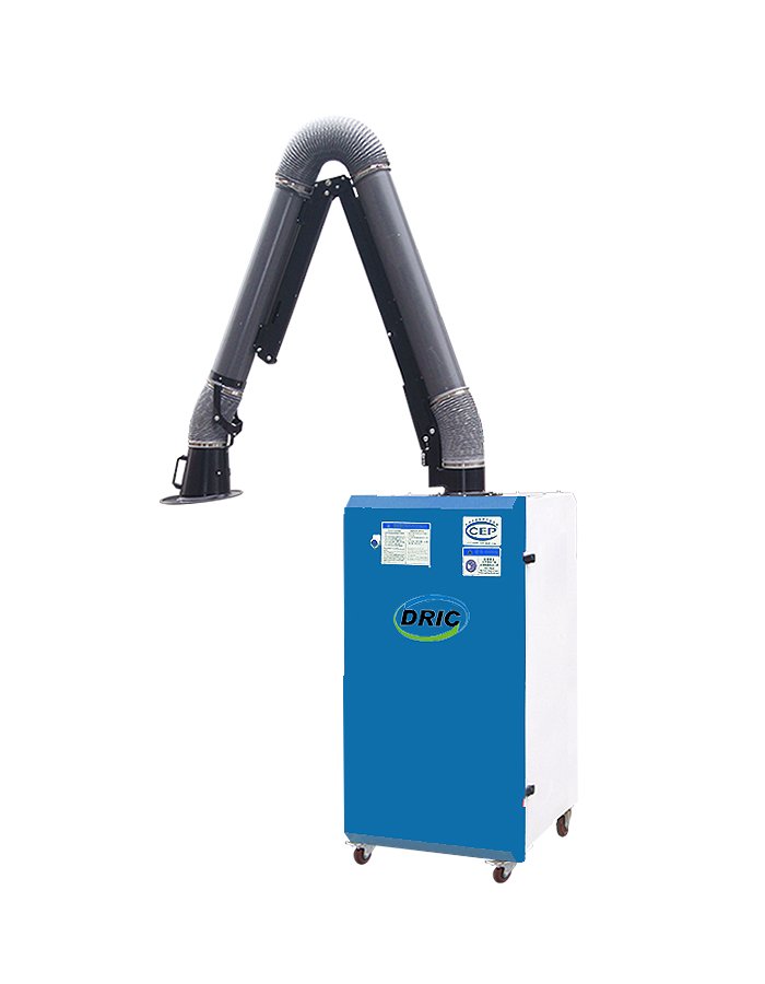 single arm movable welding fume extractor