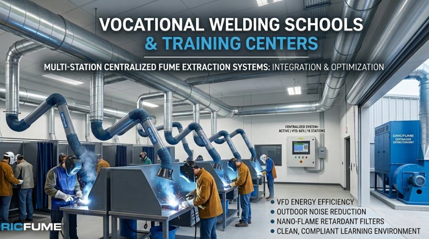 Welding Schools: Multi-Station Centralized Fume Extraction