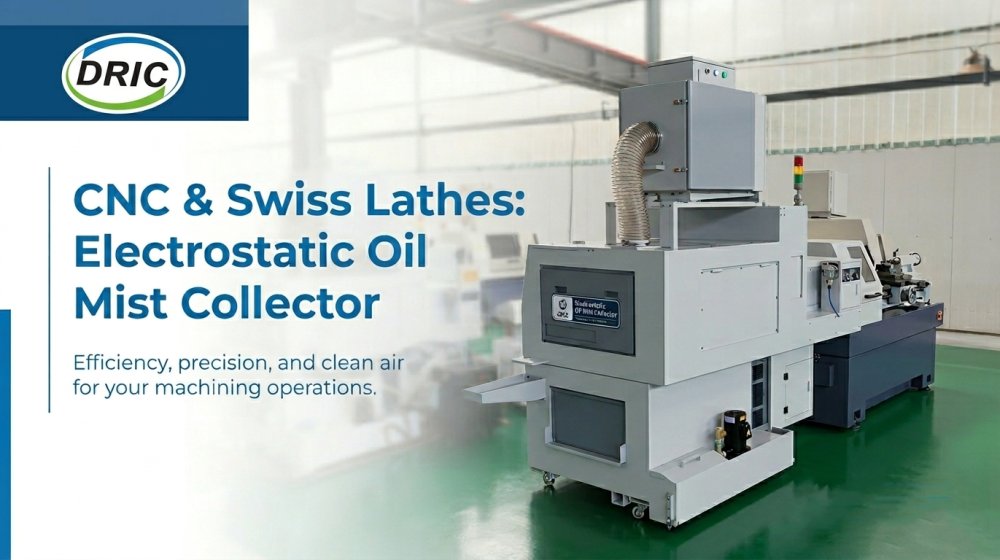 CNC & Swiss Lathes:  Electrostatic Oil Mist Collector