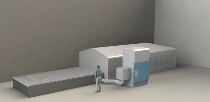 Laser Dust Collection System