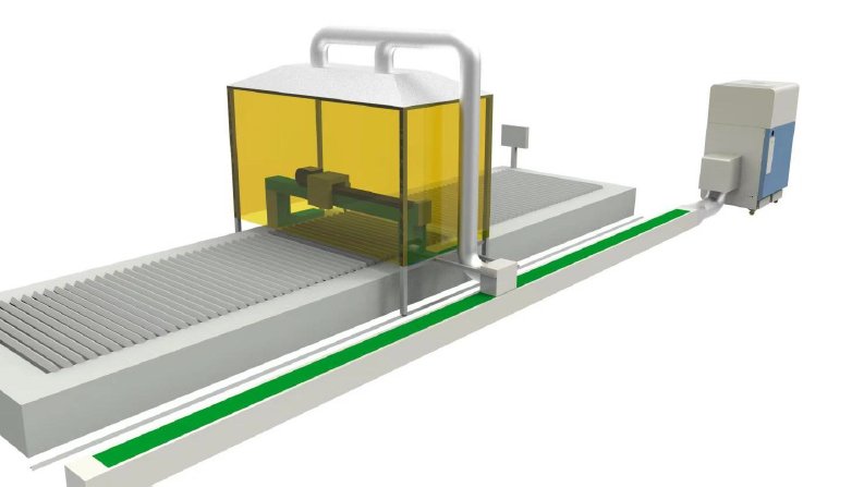 laser dust collection
