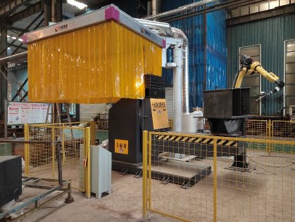 Welding Robot with Fume Extraction Hood