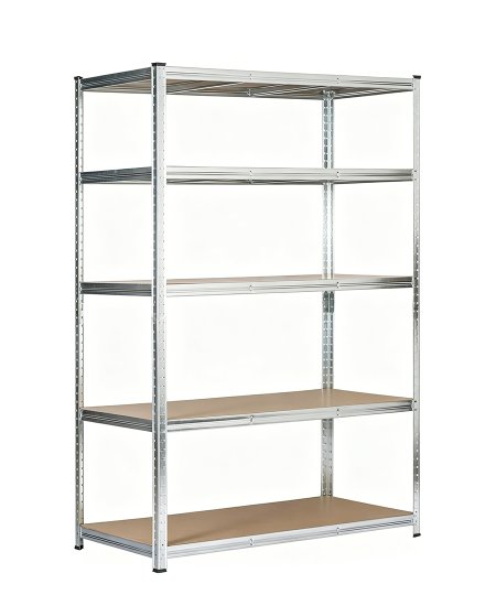 Bolzenloses Gräben-Metallregal mit MDF-Platten