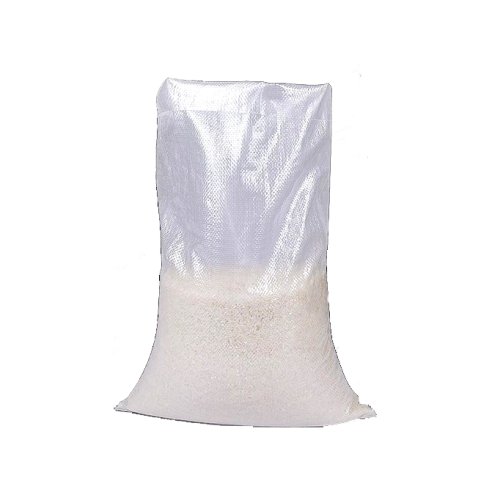 Bolsa tejida de polipropileno laminado de plástico blanco simple personalizada