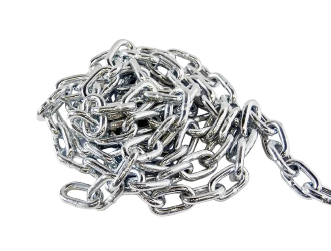 Cadena de bobina a prueba de eslabones de acero galvanizado para protección de neumáticos ASTM G30