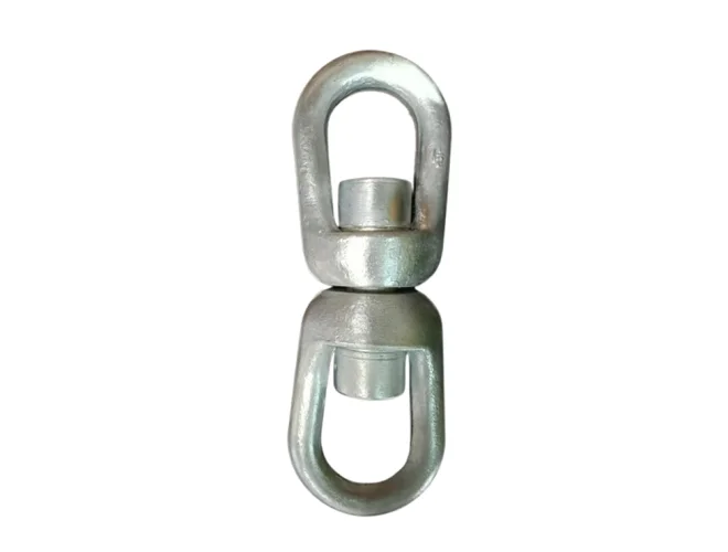 G412 Eslabones giratorios de cadena de acero forjado galvanizado