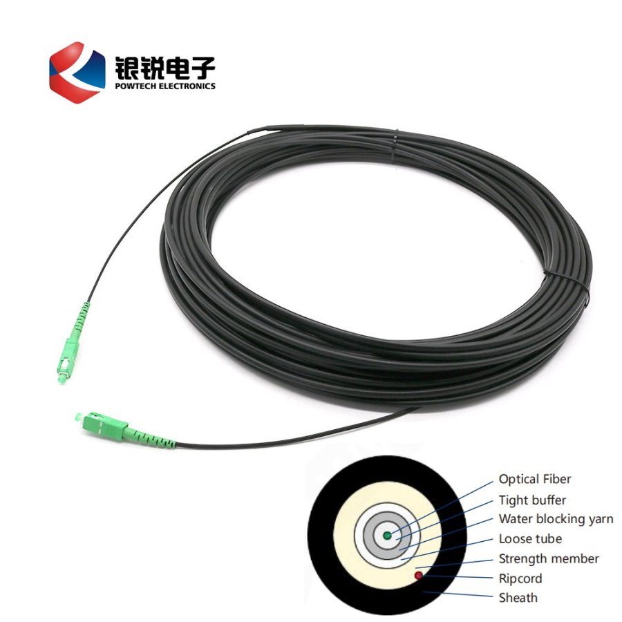 Round Pre-terminated Drop Cable Patch Cord