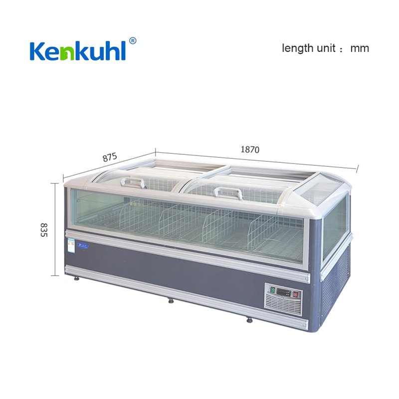 683L Commercial Island Freezer