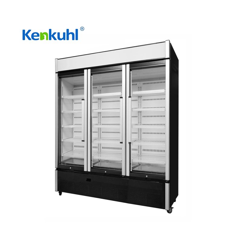 painting steel 1380L upright display fridge for drinks
