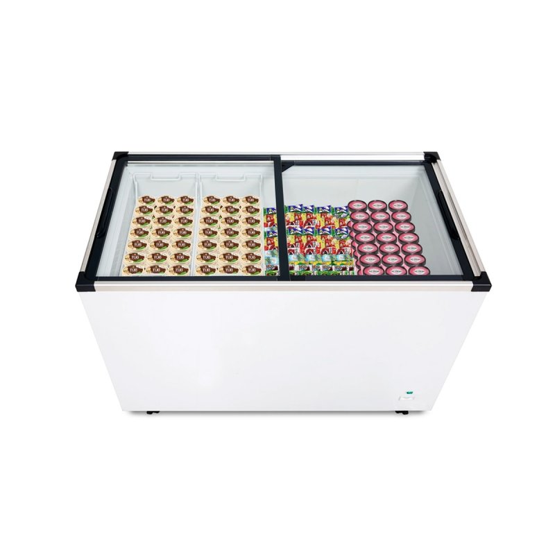 410L Glass Top Chest Freezer