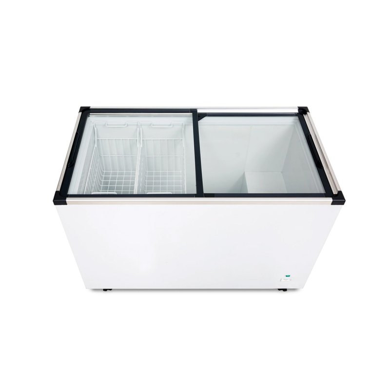 710L Chest Freezer Glass Door 