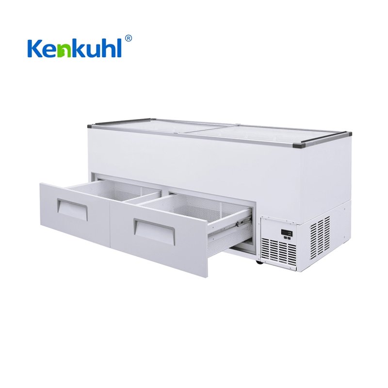 740L Chest Display Freezer with drawer