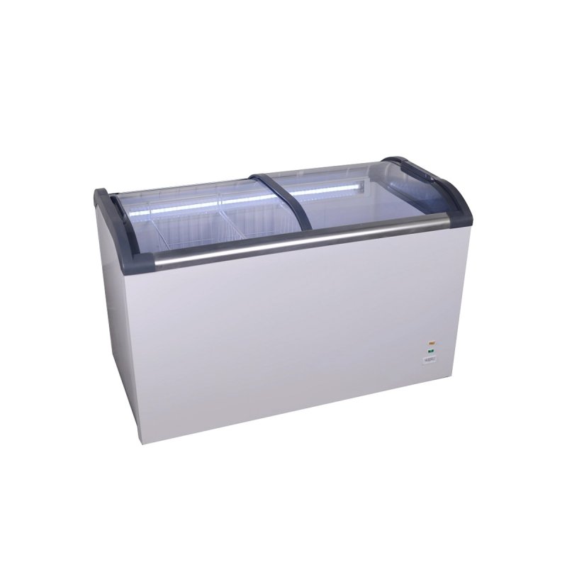400L Glass Top Chest Freezer