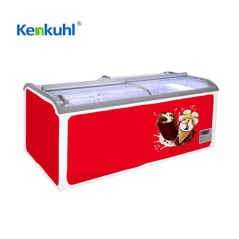 1000L Chest Freezer Glass Door