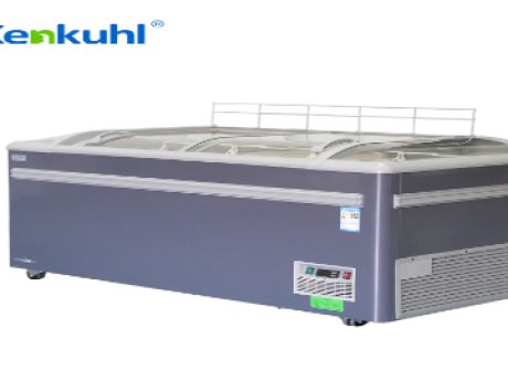 Cold Storage Convenience: Enhancing Meat Display with Sliding Door Island Freezers