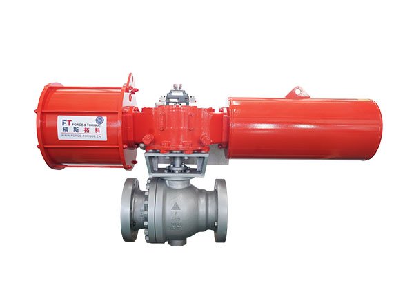 8" 600lb pneumatic metal seated wear-resistant ball valve