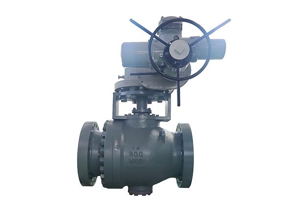 14" 900Lb WCB electric metal seated wear-resistant ball valve