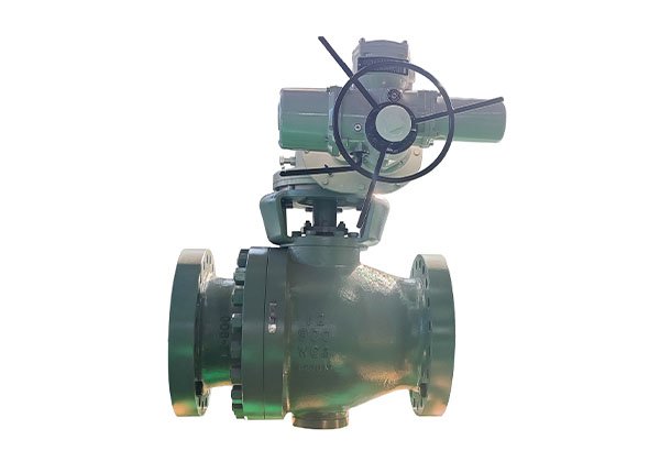 12" 900Lb WCB electric metal seated wear-resistant ball valve