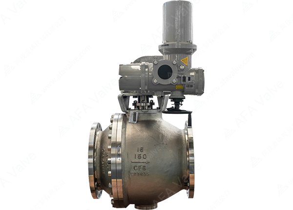 16" 150Lb CF8 electric metal seated wear-resistant ball valve 