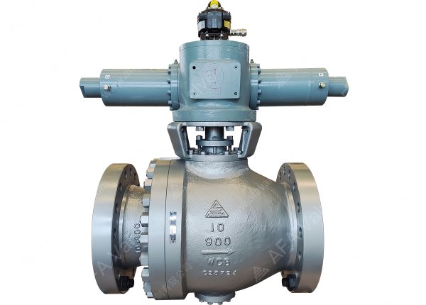 10" 900lb WCB electro-hydraulic metal seated wear-resistant C-ball valve