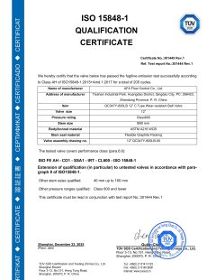 ISO 15848-1  12-600LB