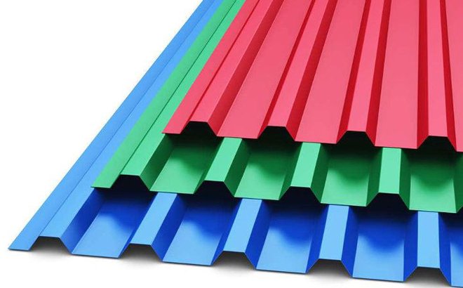 Corrugated steel sheeting