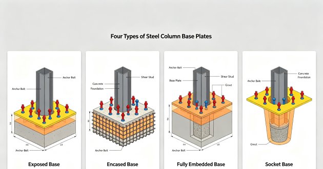 he Ultimate Guide to Steel‑Structure Column Bases: Comparison & Practical Selection of AISC, GB and EN Codes (Updated 2026)