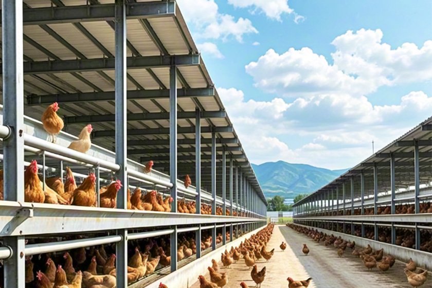 Steel structure poultry farm