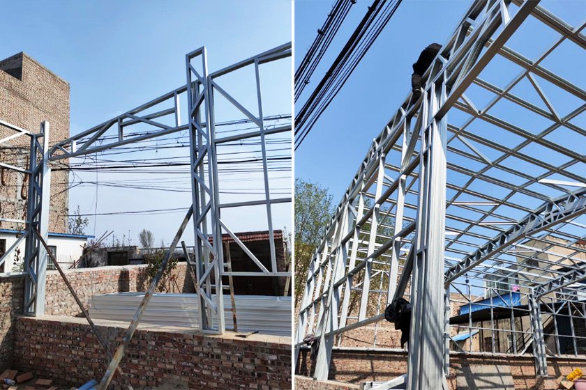 Steel structure cowshed