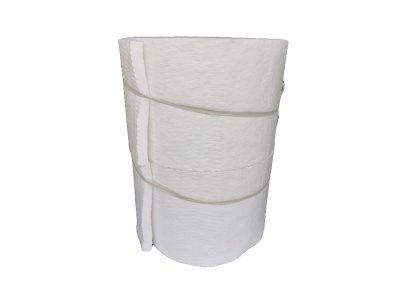 Soluble ceramic fiber blanket