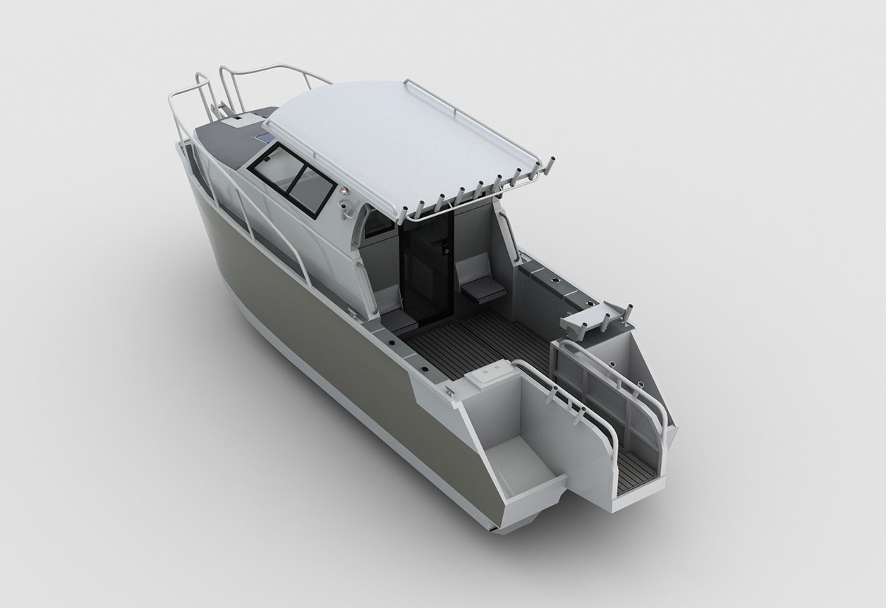 aluminum catamaran fishing boats