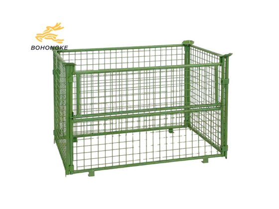 collapsible mesh pallet container