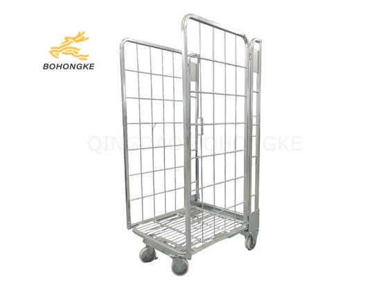 Heavy-duty warehouse roll cage