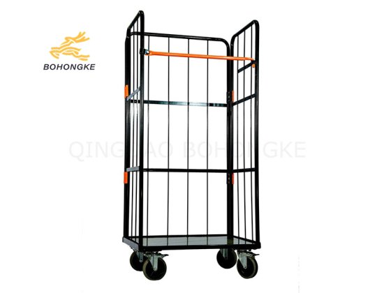 Foldable steel storage cage