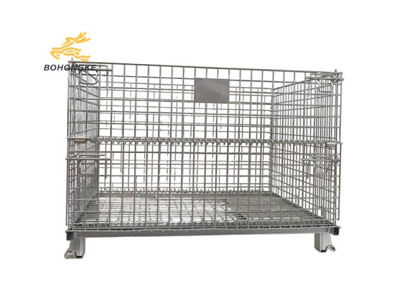 galvanized wire mesh container for warehouse