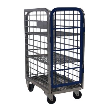 Carrito con jaula para leche