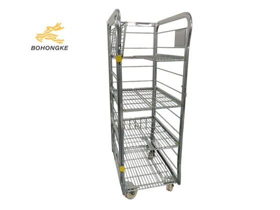 Mobile Milk Roll Cage Trolley3