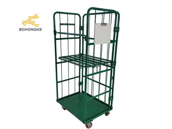 Foldable 3-sided Roll Cage Trolley Features4