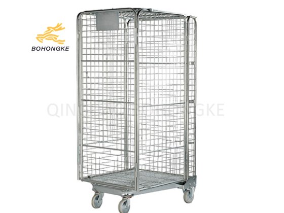 Features of 4 Sided Security Demountable Roll Cage Trolley with Lid