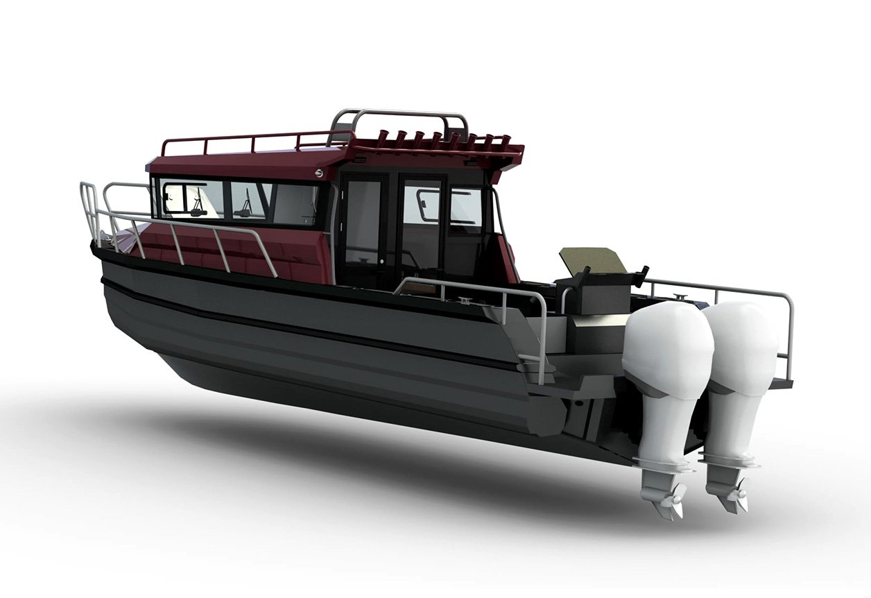 large aluminum fishing boats