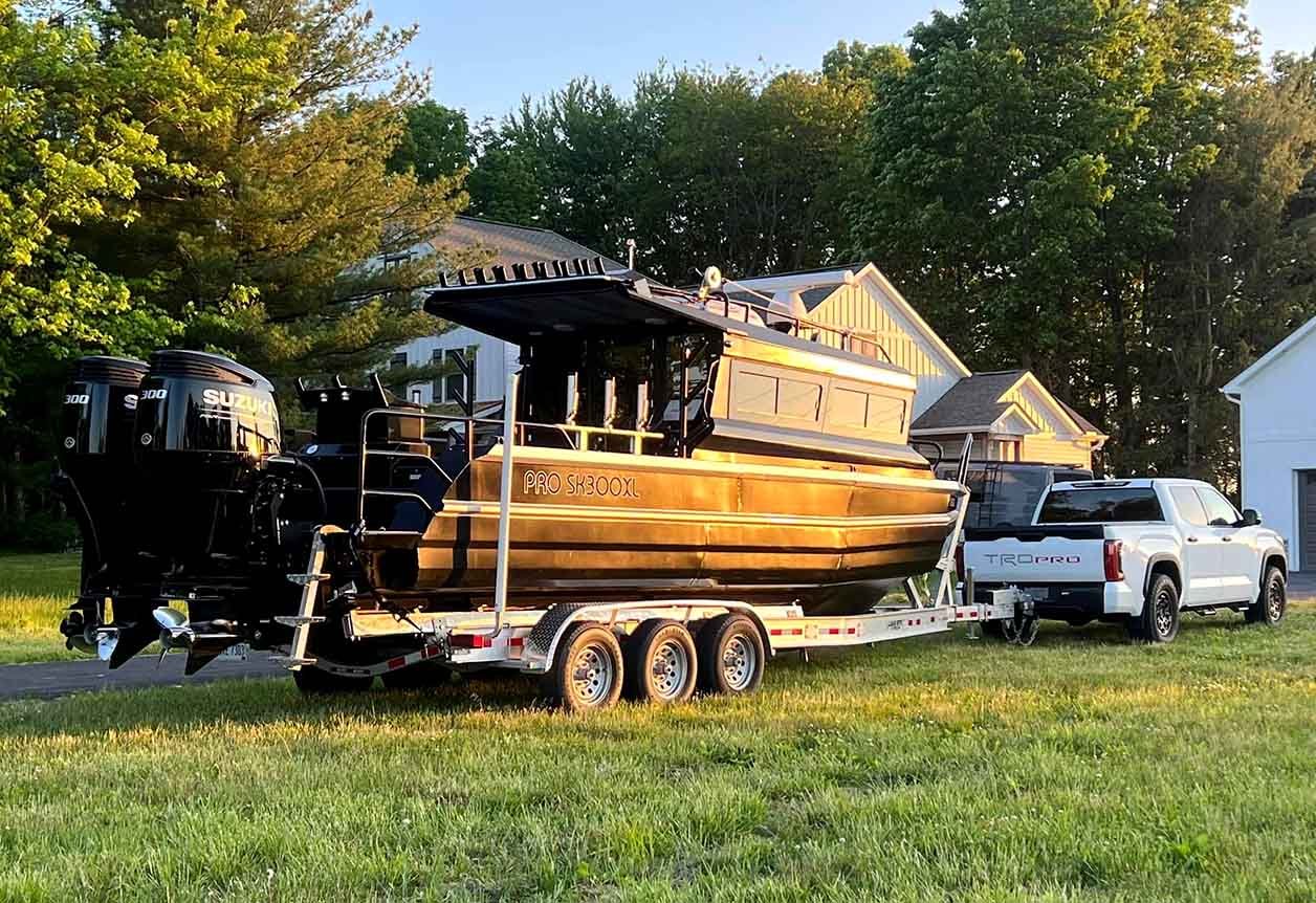 large aluminum fishing boats