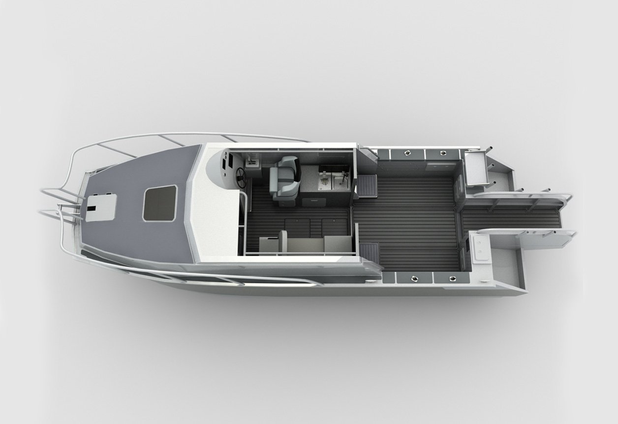 aluminum catamaran fishing boats