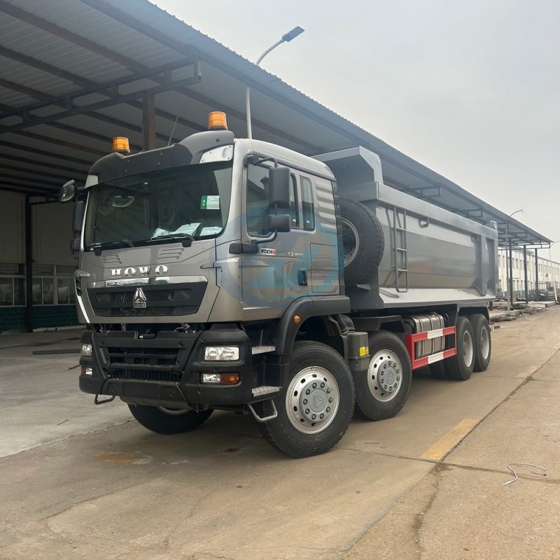 CNHTC HOWO TX 8X4 400HP DUMP TRUCK With U Shape Cargo box 