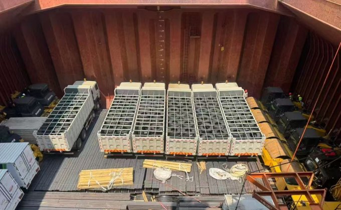 6 units 8X4 dump trucks shipped to the Democratic Republic of Congo