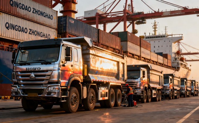 Qingdao Zhonghao Automobile exports to eight regions around the world